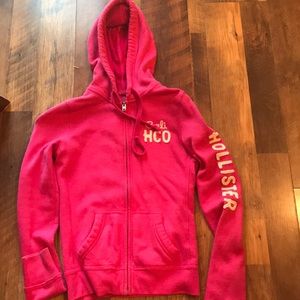 Hollister zip up hoodie. XS